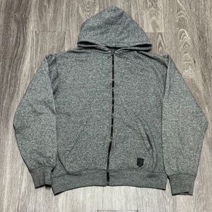 Phat Farm Hoodie Sweatshirt Jacket‎ Men’s Medium Gray Full Zip Essential Skater